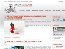 Tablet Screenshot of generation-apple.com